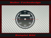 Speedometer Disc for VDO General 0 to 120 Kmh Ø56...