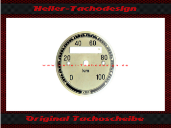 Speedometer Disc for VDO General 0 to 100 Kmh Ø56 mm - 4