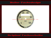 Speedometer Disc for VDO General 0 to 100 Kmh Ø56...