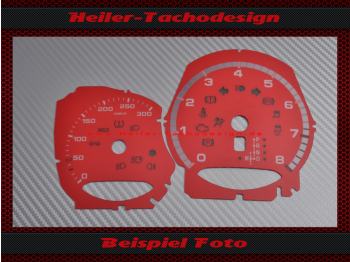 Speedometer Discs for Porsche Macan Turbo 300 Kmh 9000 RPM