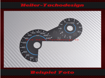 Tachoscheibe für zum einkleben für BMW R1200GS LC ab 2017 150 Mph zu 240 Kmh 10000 UPM