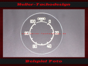 Speedometer Glass for Isgus DKW NZ 350 0 to 100 kmh 78 mm