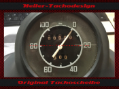 Speedometer Glass Isgus DKW NZ 350 0-100 kmh 78 mm