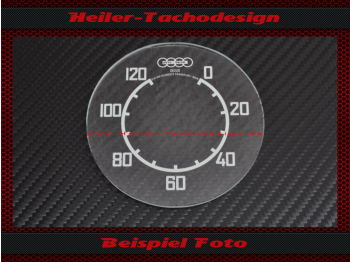 Speedometer Glass for Isgus DKW NZ 350 0 to 120 kmh