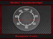 Speedometer Glass Isgus DKW NZ 350 0-120 kmh 78 mm