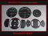 Set Tachoscheiben für Porsche 911 Design vom 356 Teile selber aussuchen