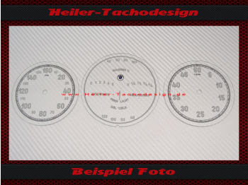 Set Tacho Glas Tachoscheibe für BMW 327 1937 bis 1941