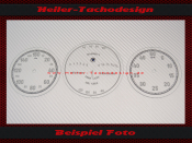 Speedometer Glass BMW 327 0 to 160 kmh 1937 to 1941