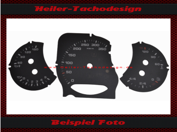 Speedometer Discs for Porsche Panamera 970 Turbo S 225 Mph to 350 Kmh