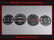 Set Speedometer Disc Porsche 928 from 1977 Mph zu Kmh