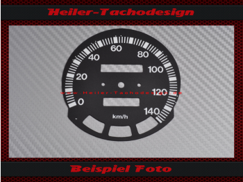 Tachoscheibe für Fiat 124 DS Spider 1984 80 Mph zu 140 Kmh