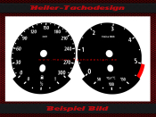 Speedometer Disc for BMW X6 M E71 T 300 Tachometer 5,5 MOD