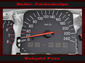 Tachoscheiben für Honda Goldwing GL1800 SC47 2004 150 Mph zu 240 Kmh
