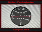 Tachoscheibe Porsche 911 930 350 kmh Skala Ruf