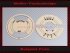 Oil Fuel Gauge Dials for Mercedes 230 170v W136