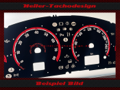 Tachoscheibe für Opel Vectra C Signum Benzin 260 Kmh mit Ringe