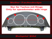 Tachoscheibe für Opel Vectra C Signum Benzin 260 Kmh mit Ringe