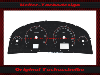 Tachoscheibe für Opel Vectra C Signum Diesel 260 Kmh mit Ringe