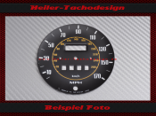 Speedometer Disc for Morgan Lotus or Sunbeam 0 to 280 Ø 92 mm 170 Mph to 280 Kmh