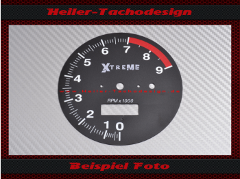 Drehzahlmesser Zifferblatt VDO Top Eliminator Xtreme