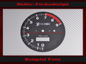Tachometer dial VDO Top Eliminator Xtreme