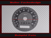 Speedometer Disc for Harley Davidson CVO Dyna Low Fat Bob Black Diamond 2012 Ø80 Mph to Kmh