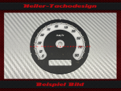 Speedometer Disc for Harley Davidson CVO Silver Face Ø80 Mph to Kmh