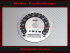 Speedometer Disc for Harley Davidson CVO Silver Face Ø80 Mph to Kmh