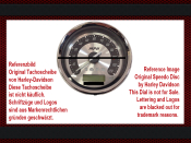 Speedometer Sticker for Harley Davidson CVO Silver Face...