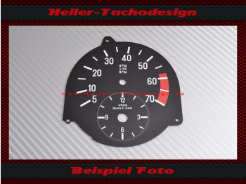 Tachometer Disc for Mercedes SL W107 R107 W116 with Clock - 4