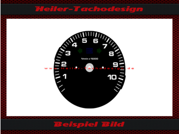 Tachometer dial for Porsche 911 964 993 without on-board computer 10000 UPM - 2