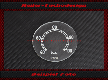 Glas Scale Fernthermometer for Mercedes 380 MB 5000 Steyr Puch 40 to 100 °C 57 mm - 2