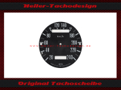 Tachoscheibe für Triumph Trident T160 240 Kmh