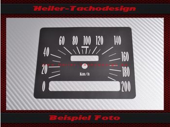 Speedometer Sticker for Buick Riviera 1968 1969 120 Mph to 200 Kmh