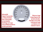 Speedometer Sticker for Harley Davidson Softail Haritage FXST 2003 to 2009 Ø100 Mph to Kmh