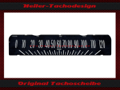 Tacho Aufkleber für Cadillac Serie 62 1959 120 Mph...