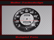 Speedometer Disc for Austin Healey Frogeye Sprite Smiths MK1 100M BNe Ø92 mm 100 Mph to 160 Kmh