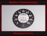 Speedometer Disc for Austin Healey Frogeye Sprite Smiths MK1 100M BNe Ø92 mm 100 Mph to 160 Kmh