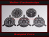 Set with Watch 48 mm + Oilpressure + Oiltemp + Watertemp + Tank see Image