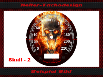 Totenkopf 2 nur wenn Farbe der Scheibe Schwarz ist - siehe Bild