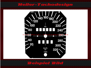extended to 320 kmh without speedometer adjustment