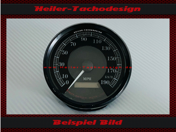 Schwarz mit Weissen lichtdurchlässigen Zahlen + Skala