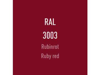 Farbe der Scheibe - Rubinrot RAL 3003