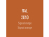 Farbe der Scheibe - Signalorange RAL 2010