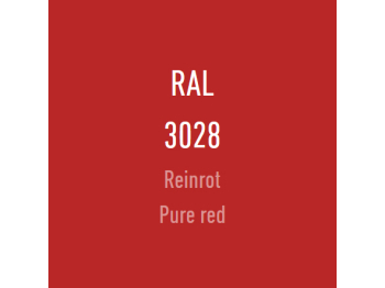 Farbe der Scheibe - Reinrot RAL 3028