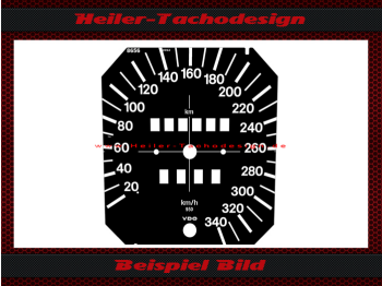 extended to 340 kmh without speedometer adjustment