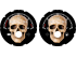 Totenkopf - 4 nur wenn Farbe der Scheibe Schwarz ist.